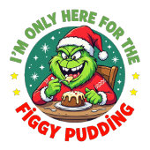 Grinchy Bigfoot Here For The Figgy Pudding Sweatshirt