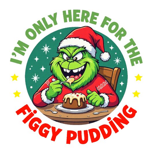 Grinchy Bigfoot Here For The Figgy Pudding Sweatshirt