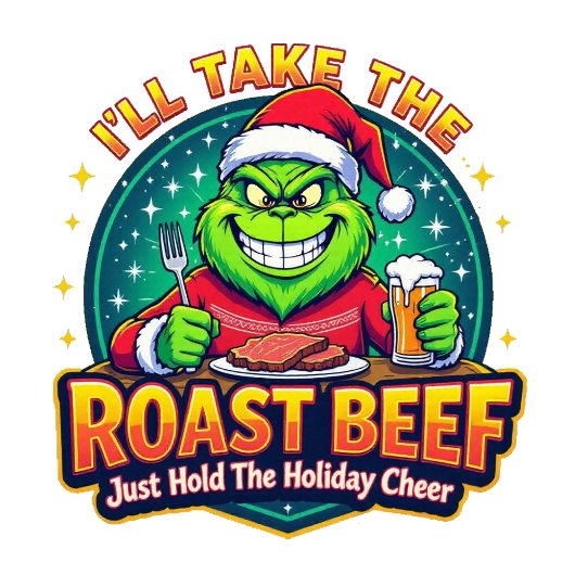 Grinchy Bigfoot I'll Take The Roast Beef Sweatshirt