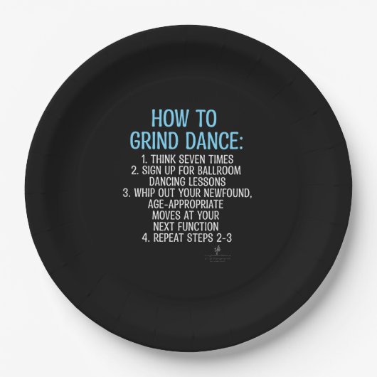 Grind Dancing Tutorial - NICHT! 9" Pappteller (Vorderseite)