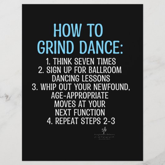 Grind Dancing Tutorial - NICHT! Flyer (Vorne)