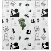 Grind & Gain Duschvorhang Motivierend Geld (Vorderseite)