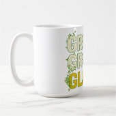 GRIND.GROW.GLOW.—Inspirational Botanical Typograph Kaffeetasse (Links)