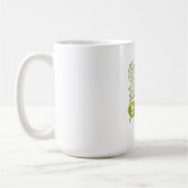 GRIND.GROW.GLOW.—Inspirational Botanical Typograph Kaffeetasse (Links)