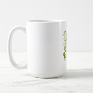 GRIND.GROW.GLOW.—Inspirational Botanical Typograph Kaffeetasse