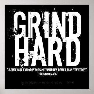 GRIND HARD Poster