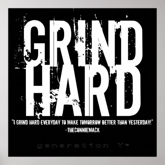 GRIND HARD Poster (Vorne)