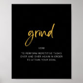 Grind Inspirierend Angebot Poster (Vorne)