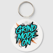 "Grind Mode On" Motivational Quote Schlüsselanhänger (Rückseite)