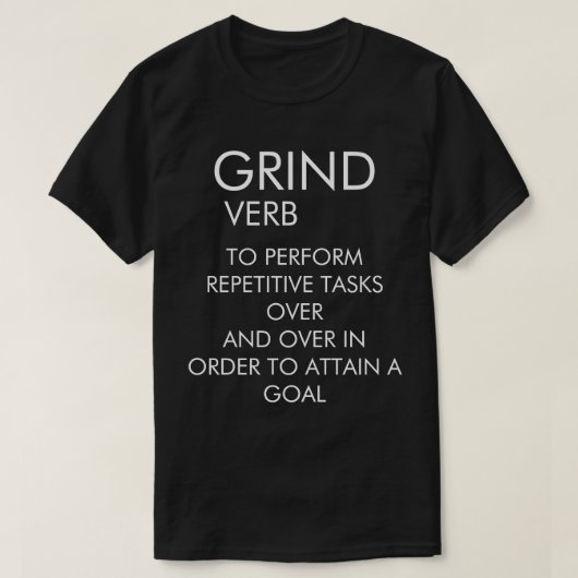 GRIND VERB T-Shirt (Design vorne)