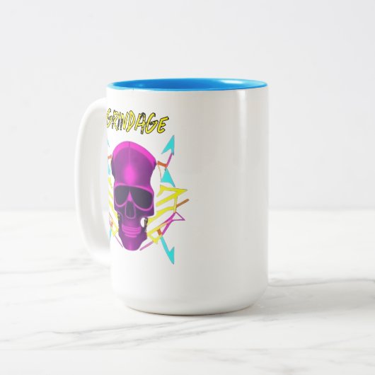 Grindage Mug Zweifarbige Tasse (Vorderseite Links)