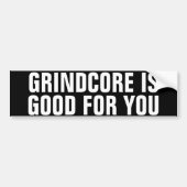 Grindcore ist gut für dich autoaufkleber (Vorne)