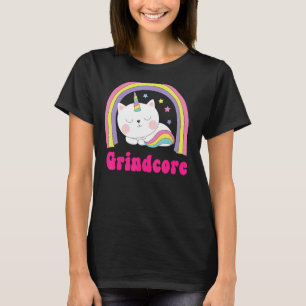 Grindcore-Shirts Sarcastic Retro Einhorn Grindcore T-Shirt