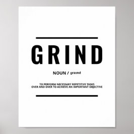 Grinddefinition | Motivierend Angebot Poster