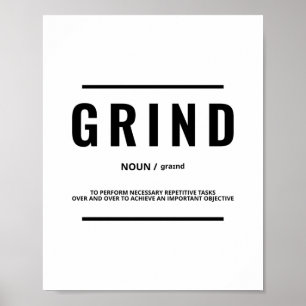 Grinddefinition   Motivierend Angebot Poster