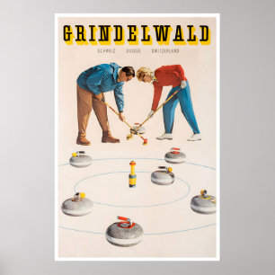 Grindelwald Art Schweizer Reiseplakat Schweiz Poster