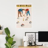 Grindelwald Art Schweizer Reiseplakat Schweiz Poster (Heimbüro)