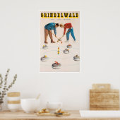 Grindelwald Art Schweizer Reiseplakat Schweiz Poster (Küche)
