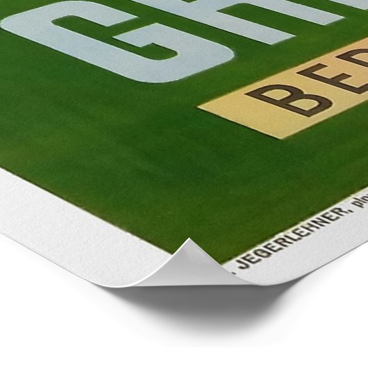 Grindelwald, Berner Oberland, Schweiz, Ski Poster (Ecke)