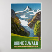 Grindelwald, Berner Oberland, Schweiz, Ski Poster (Vorne)