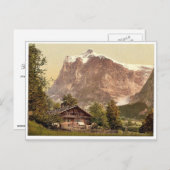 Grindelwald, Chalet und Monte Wetterhorn, Bernese Postkarte (Vorne/Hinten)