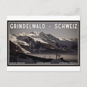 Grindelwald Fog Postkarte