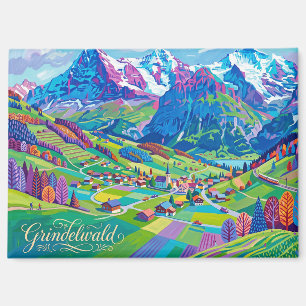 Grindelwald, Interlaken, Bern, Schweiz Magnet