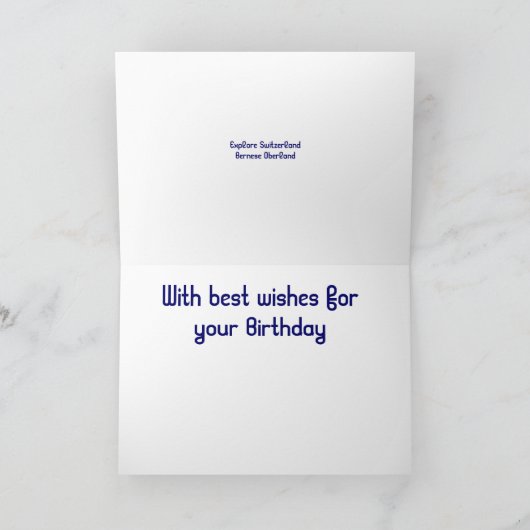 Grindelwald, Jungfraujoch Karte (Innenseite)