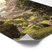 Grindelwald, Kirche und Eiger-Berg, Bernener Ob Poster (Ecke)