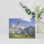 Grindelwald Paragliding Postkarte (Stehend Vorderseite)
