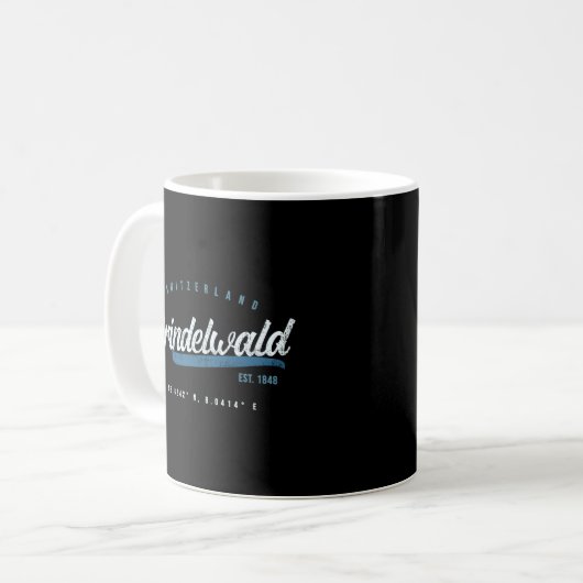 Grindelwald Schweiz Kaffeetasse (Vorderseite Links)