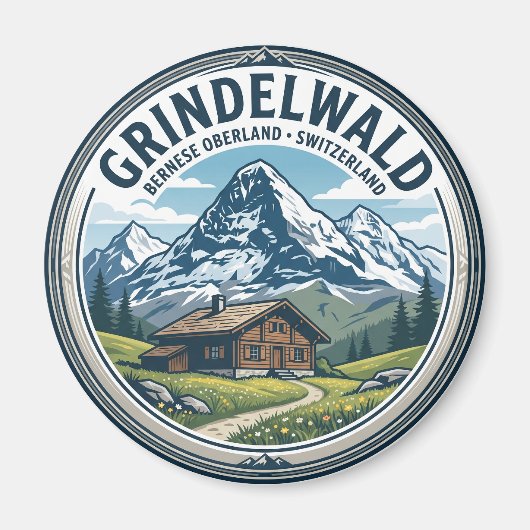 GRINDELWALD Schweiz Magnet (Vorne)
