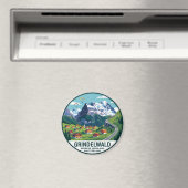 Grindelwald Schweiz Magnet (In Situ (Geschirrspüler))