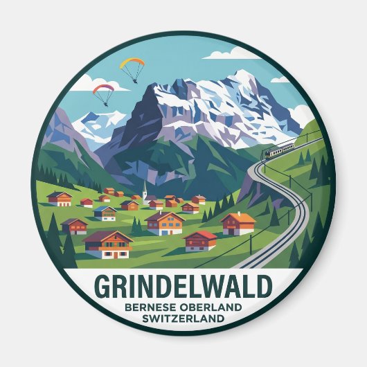 Grindelwald Schweiz Magnet (Vorne)