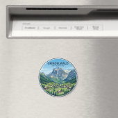 Grindelwald Schweiz Magnet (In Situ (Geschirrspüler))