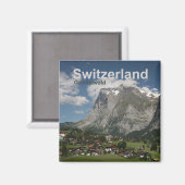 Grindelwald Schweiz Magnet Reisen Souvenir (Vorderseite/Rückseite)