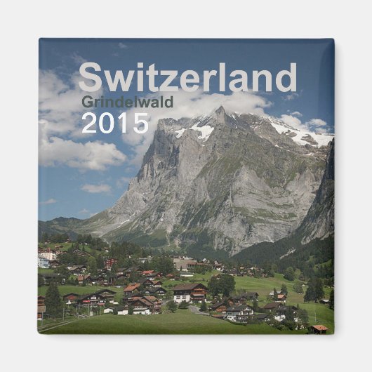 Grindelwald Schweiz Magnet-Wandel Jahr Magnet (Vorne)