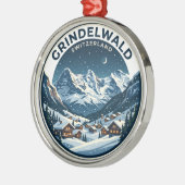 GRINDELWALD Schweiz Ornament Aus Metall (Links)