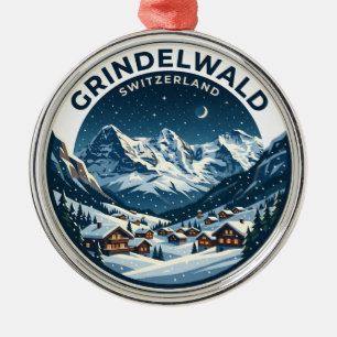 GRINDELWALD Schweiz Ornament Aus Metall