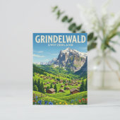 Grindelwald Schweiz Postkarte (Stehend Vorderseite)