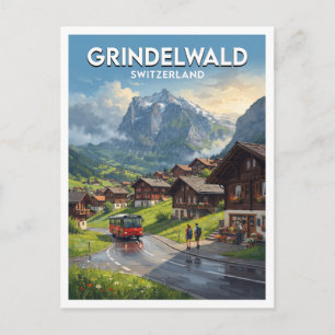 Grindelwald, Schweiz Reise Postkarte