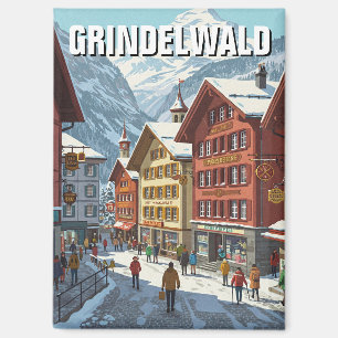 Grindelwald Schweiz Reisen Magnet
