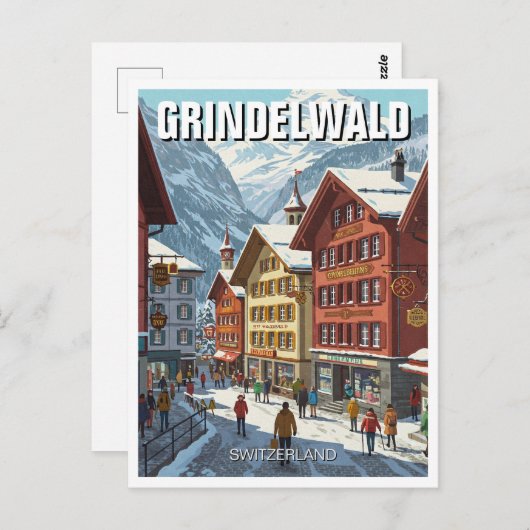 Grindelwald Schweiz Reisen Postkarte (Vorne/Hinten)