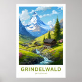 Grindelwald Schweiz Reisen Print Poster (Vorne)