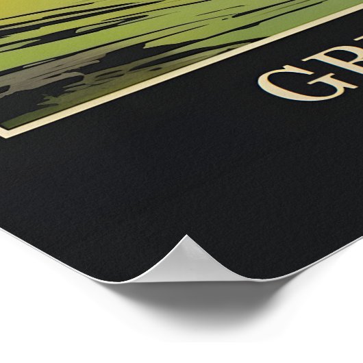 Grindelwald Schweiz Reiseplakat Poster (Ecke)