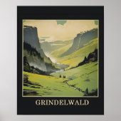 Grindelwald Schweiz Reiseplakat Poster (Vorne)