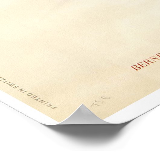 Grindelwald, Schweiz, Ski Travel Poster (Ecke)