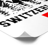 Grindelwald Schweiz Skigebiet Alpen Poster (Ecke)