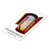 Grindelwald Schweiz Skiposter Magnet (Linke Seite)