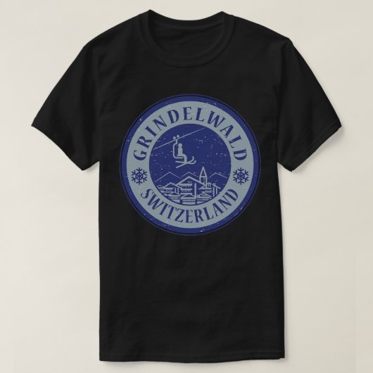 Grindelwald Schweiz T-Shirt (Design vorne)